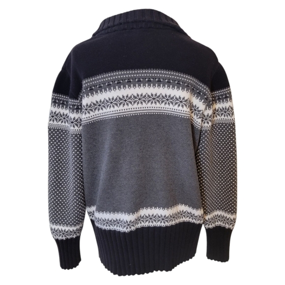 Lands End Fair Isle 3/4 Zip Sweater Size XL - Picture 3 of 5